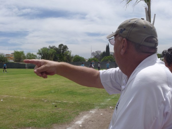 Barry Crocker in action.