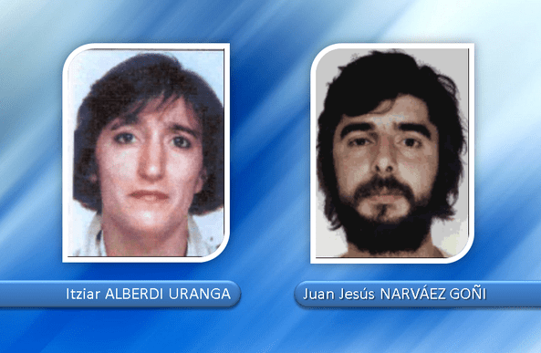 Alleged ETA terrorists Itziar Alberdi Uranga and Juan Jesus Narvaez Goñi were arrested in Puerto Vallarta on Sunday. Juan Jesus Narvaez Goñi Itziar Alberdi Uranga