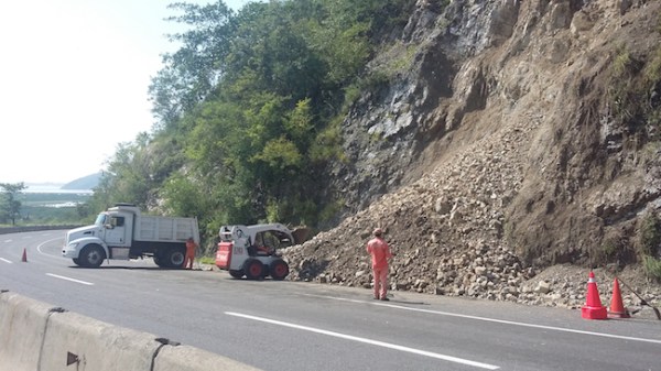 Patricia caused minor landslides on the highway from Guadalajara to Manzanillo.