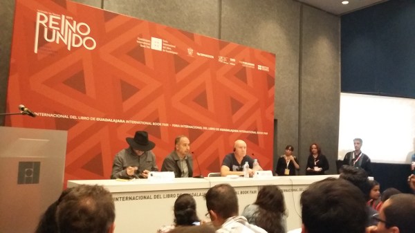 Irvine Welsh (right) was one of the biggest name guests at the FIL this year.