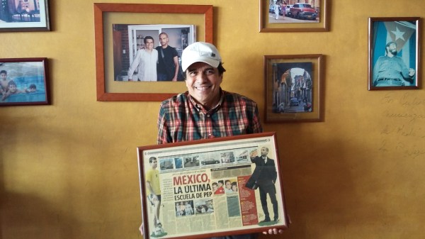 Guardiola used to eat at José Luis Bracamontes' restaurant La Cocinita del Medio after training everyday.